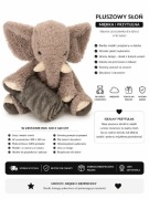 Pluszowy Słoń z Kocem 100x160 cm | Miękka Przytulanka | Idealny Prezent