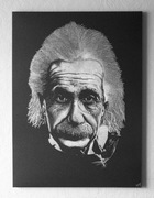 ALBERT EINSTEIN Oryginalny grawerowany portret