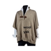 Massimo Dutti kamizelka dzianinowa beżowa oversize M L XL wełniana