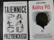 "Kulisy PIS" K. Dziubka, "Tajemnice pałacu prezydeckiego" D. Długosz