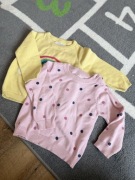 Zestaw sweterków sweter sweterek wiosenny 80 dla dziewczynki