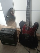 Gitara Harley Benton TE-20HH Black Telecaster Standard + WZMACNIACZ