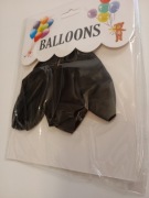 Balony czarne 5 szt.