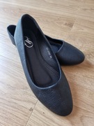 Baleriny na płaskim obcasie RS rozmiar 36 czarne stan idealny 