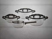 NowyKOMPLET GARNKÓW ZE STALI NIERDZEWNEJ ESPERO 7-ELEMENTOWY AMBITION