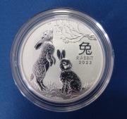 Lunar III Rok Królika 2 uncje Srebra 2023