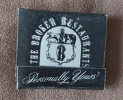 Zapałki. Ameryka. The Broker restaurants. 52x45 mm