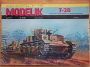 Model Kartonowy Modelik 2009\17 T-28 3-wieżowy czołg śr. z II wś + LASERY