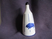 VINTAGE PORCELANOWA BUTELKA PO WÓDCE "BIZON"NIEMCY 1968 ROK