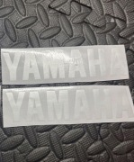 Naklejka Yamaha 20x4,5cm Biała Satyna