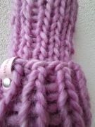 Gruba welniana czapka Handmade