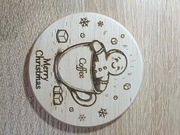 Unikalna Drewniana podkładka pod kubki filiżanki szklanki