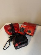 Bateria + 2 x ładowarka milwaukee sprawne okazja