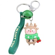 Brelok do kluczy Świąteczny renifer przywieszki zi