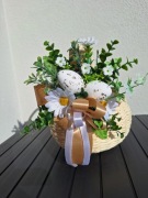 Stroik do koszyczka, gotowa dekoracja koszyczka