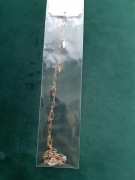 Bransoletka na kostkę stal chirurgiczna blueberry