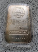 Sztabka srebra 1 oz AG999 kolekcjonerska z lat 70/80 engelhard rzadkie USA