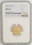 Moneta kolekcjonerska USA $2.5 1926 INDIAN HEAD MS63