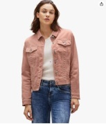 Kurtka przejściowa pudrowy róż