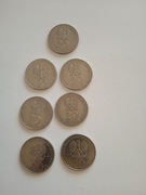 PRL -20 Złotych , 7 sztuk 1974 -1980 