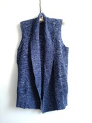 kamizelka kardigan bez rękawów gap indigo cotton