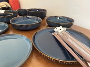 Ijarl recznie zdobina kamionkowa zastawa sushi talerze