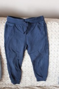cienkie joggery lekkie H&M r 104 granatowe