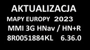 Aktualizacja map MMI 3G High/High+ - 6.36.0 - 2023
