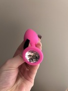 Korek analny wibrator miękki silikon 