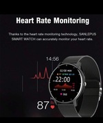 Smartwatch LIGE unisex – krokomierz, tętno, ciśnienie krwi, wodoodporny,