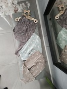 3 szt. Legginsy getry dla dziewczynki r.98