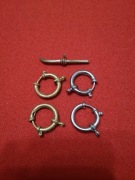 Zapięcia do dewizki zegarka kieszonkowego 