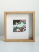 Obraz abstrakcyjny – pastele olejne | oprawiony w ramę z passe-partout