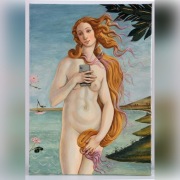 Obraz akt "Narodziny Wenus". Kopia technologiczna.