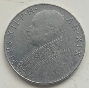 Watykan - Pius XII - 100 lirów - 1957r.