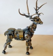 Klocki mechaniczny jeleń - 920 el.