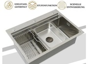 Zlewozmywak kuchenny jednokomorowy 80x50 cm