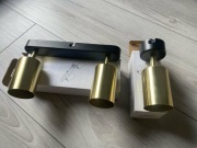 Spoty 1-punktowy oraz 2 punktowy Elsa metalowy czarno- złoty Gwarancja