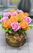 Flower box Róże mydlane Mydło Urodziny Prezent Upominek Dzień nauczyciela 