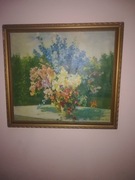 Oleodruk z obrazu kwiaty ukraińskiej malarki Zori 