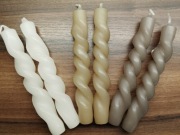 Jysk Boho Etno Kręcone spiralne świeczki świece komplet 6 szt