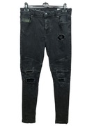 Spodnie jeansowe z przetarciami Denim CO W32 L34 M skinny