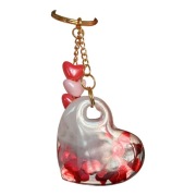 Brelok serce z żywicy epoksydowej 