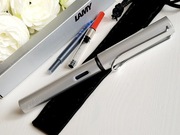 Nowe pióro wieczne LAMY Al Star F na naboje + tłoczek do atramentów i etui