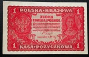 banknot 1 marka polska z 1919 r. 1 serja S