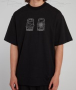 Koszulka z haftem „Księżyc i Słońce” z Tarota, Koszulka  kartami Tarota