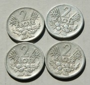 2 zł  1958 1960 1973 1974 Jagody Kłosy  zestaw 4 sztuk Stan !