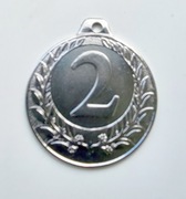 Medal srebro 2 miejsce laur 2 fi 40 mm