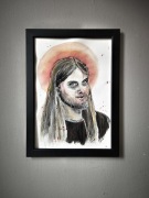 Varg Vikernes Burzum portret akwarela 