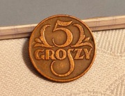 5 groszy 1935 piękna  moneta z okresu II RP